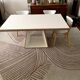 Extensible table Mood T1202 — Mobitec — White Fenix & walnut