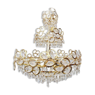 Vintage lustre à pampilles années 80