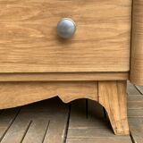 Commode art déco chêne brut