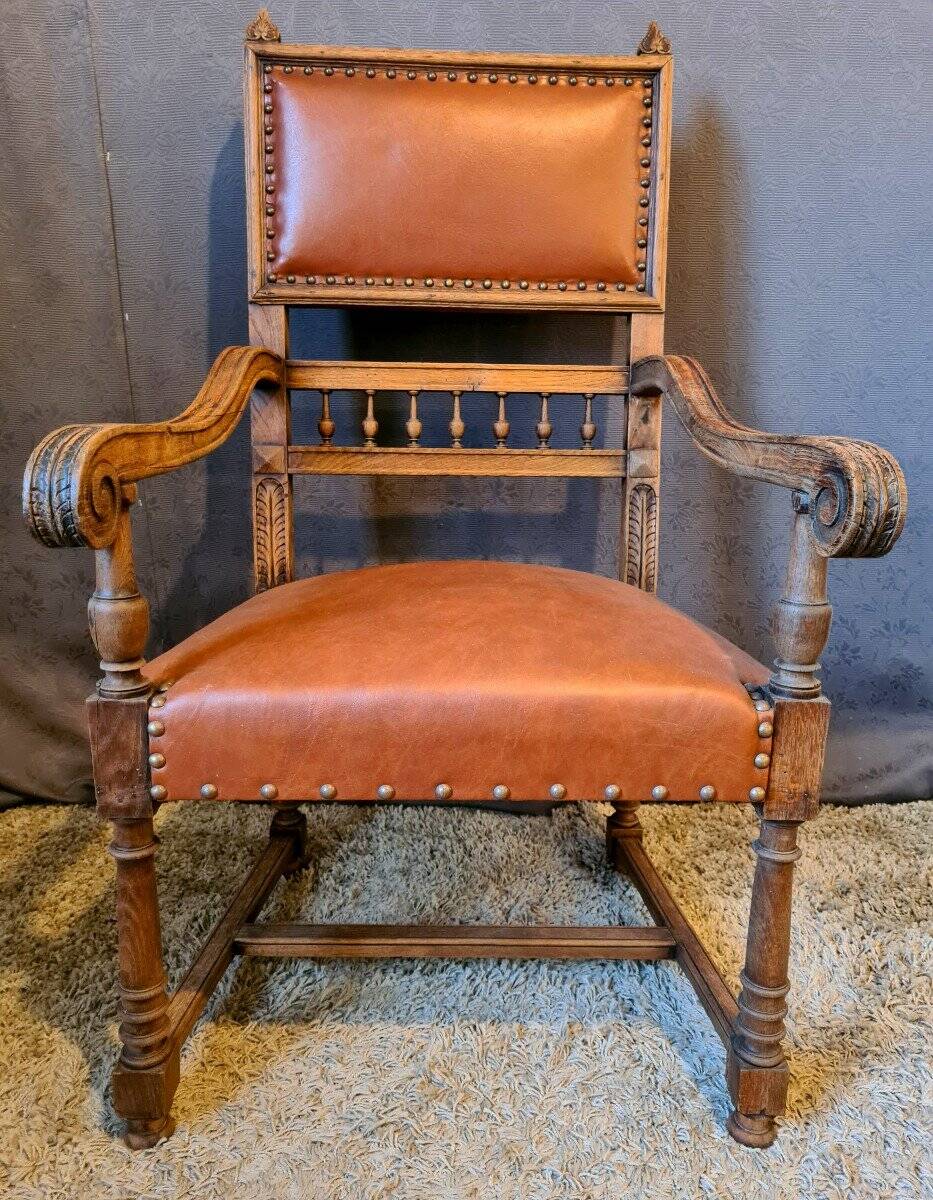 20th century oak armchair