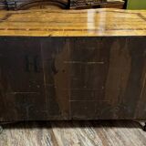 Louis XV period Arbalète chest of drawers in noble wood marquetry