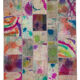 Hand-knotted oriental overdyed 204 cm x 302 cm multicolor patchwork carpet