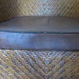 Woven rattan armchair and exotic wood - Colonial style - 1980s