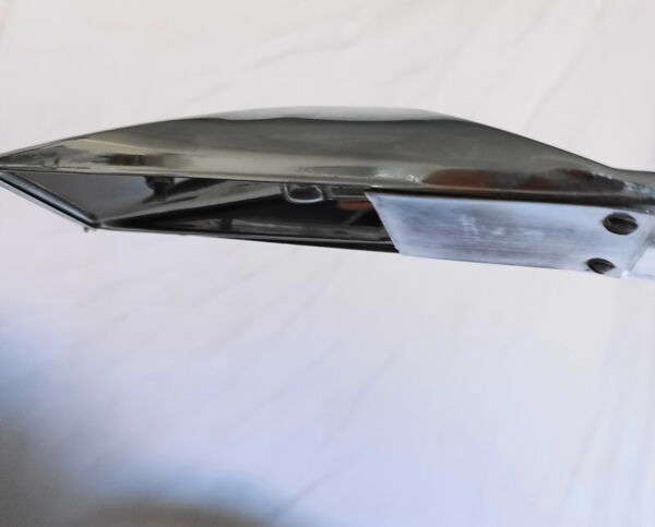 Lampe Cobra en plexiglass et metal chromée , années 80