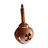 Pied de lampe en céramique ajourée