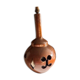 Pied de lampe en céramique ajourée