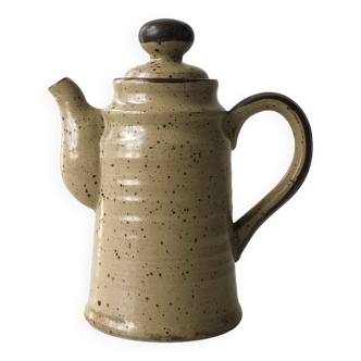 Real stoneware speckled teapot