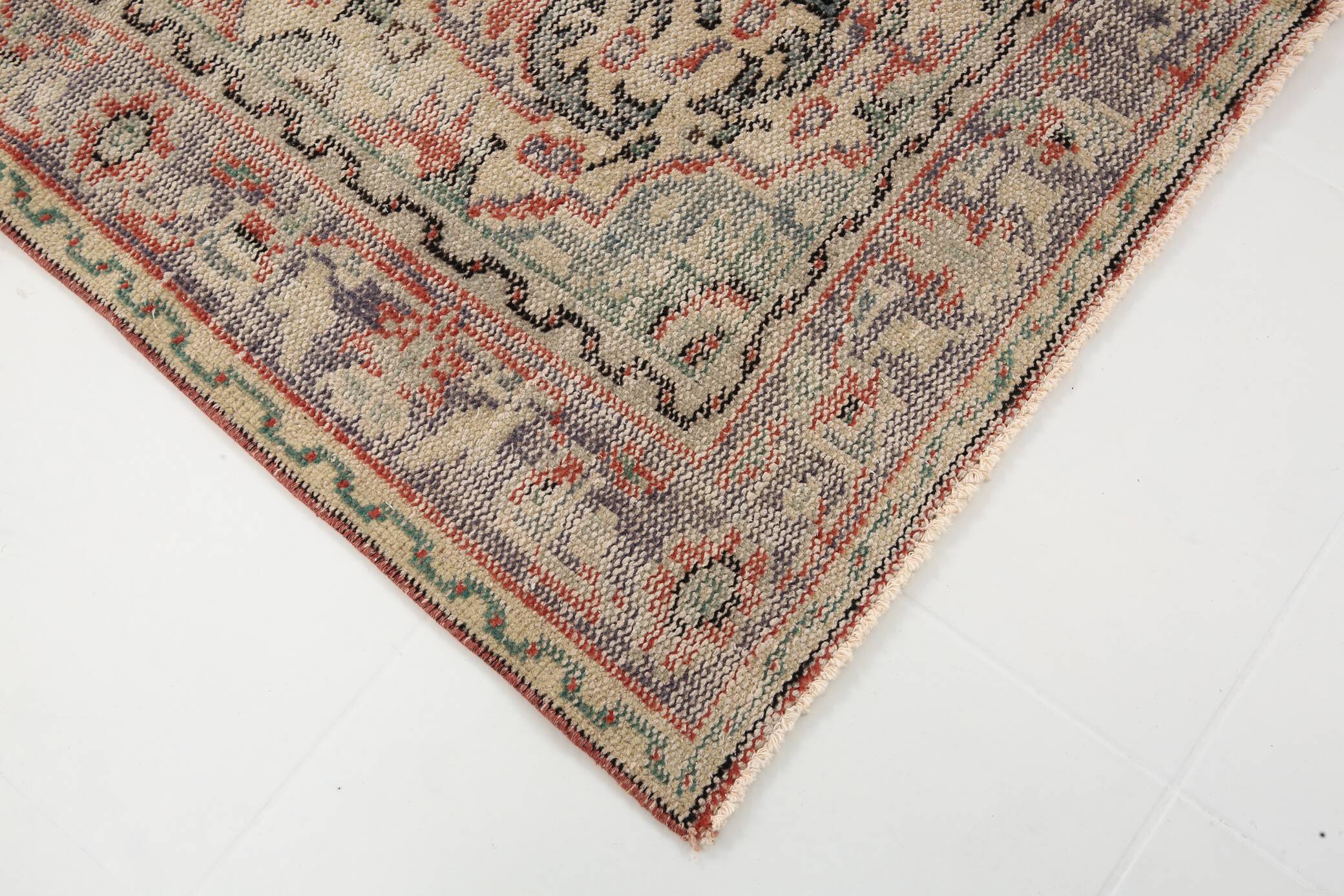 5x8 Red & Blue Classic Oriental Vintage Rug, 143x235Cm