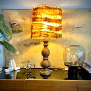 Lampe vintage / bohème chic en bois