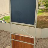 Console miroir assorti en ferronnerie d'art en tube d'acier