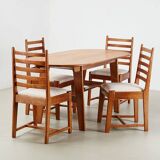 Rare Dining Set by Bas van Pelt for My Home Netherlands 1940s