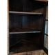 Antique North German Corner Cabinet in Late Empire in Polished Mahogany