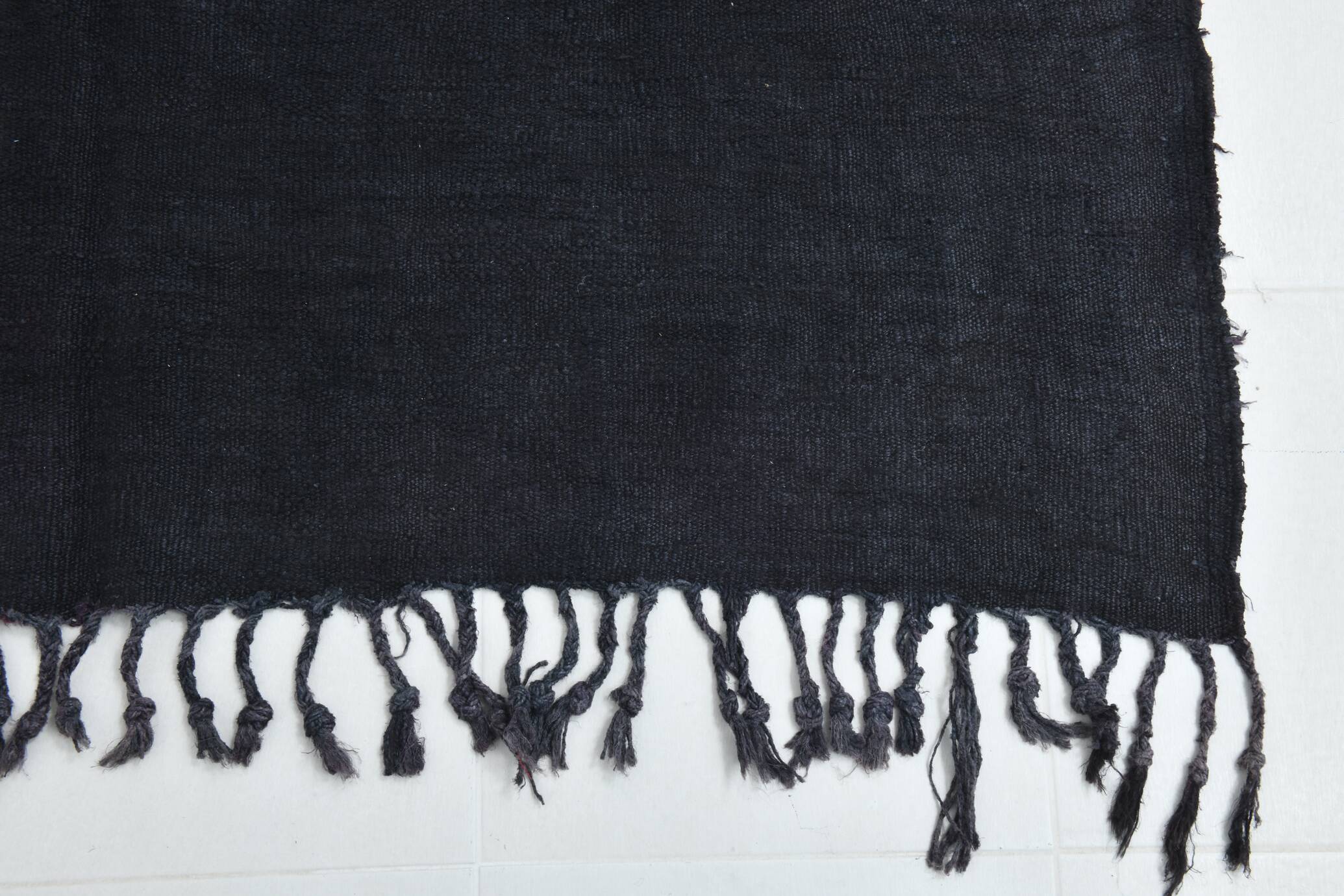 Vintage Dark Blue Turkish kilim Rug, 171x264Cm