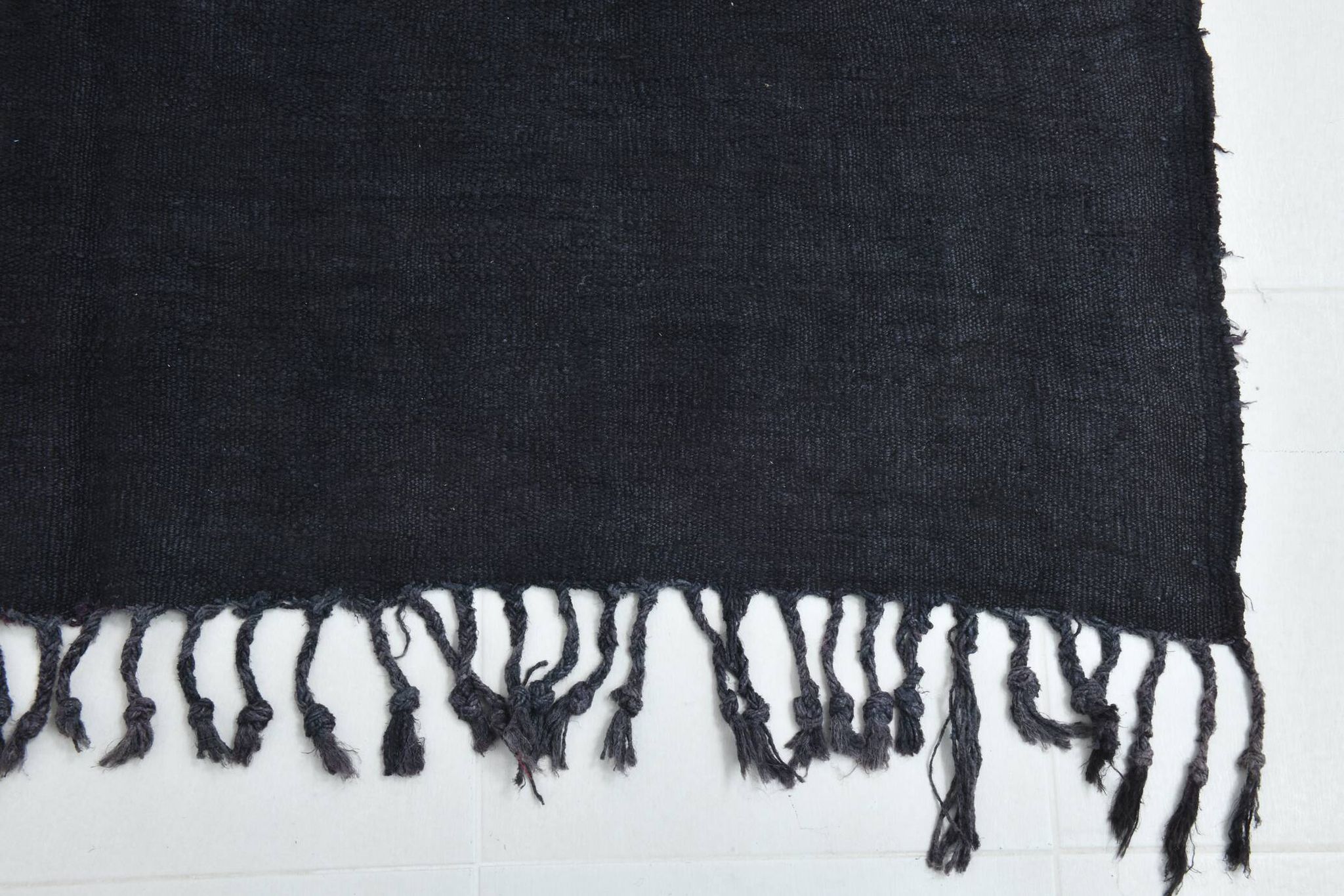 Vintage Dark Blue Turkish kilim Rug, 171x264Cm
