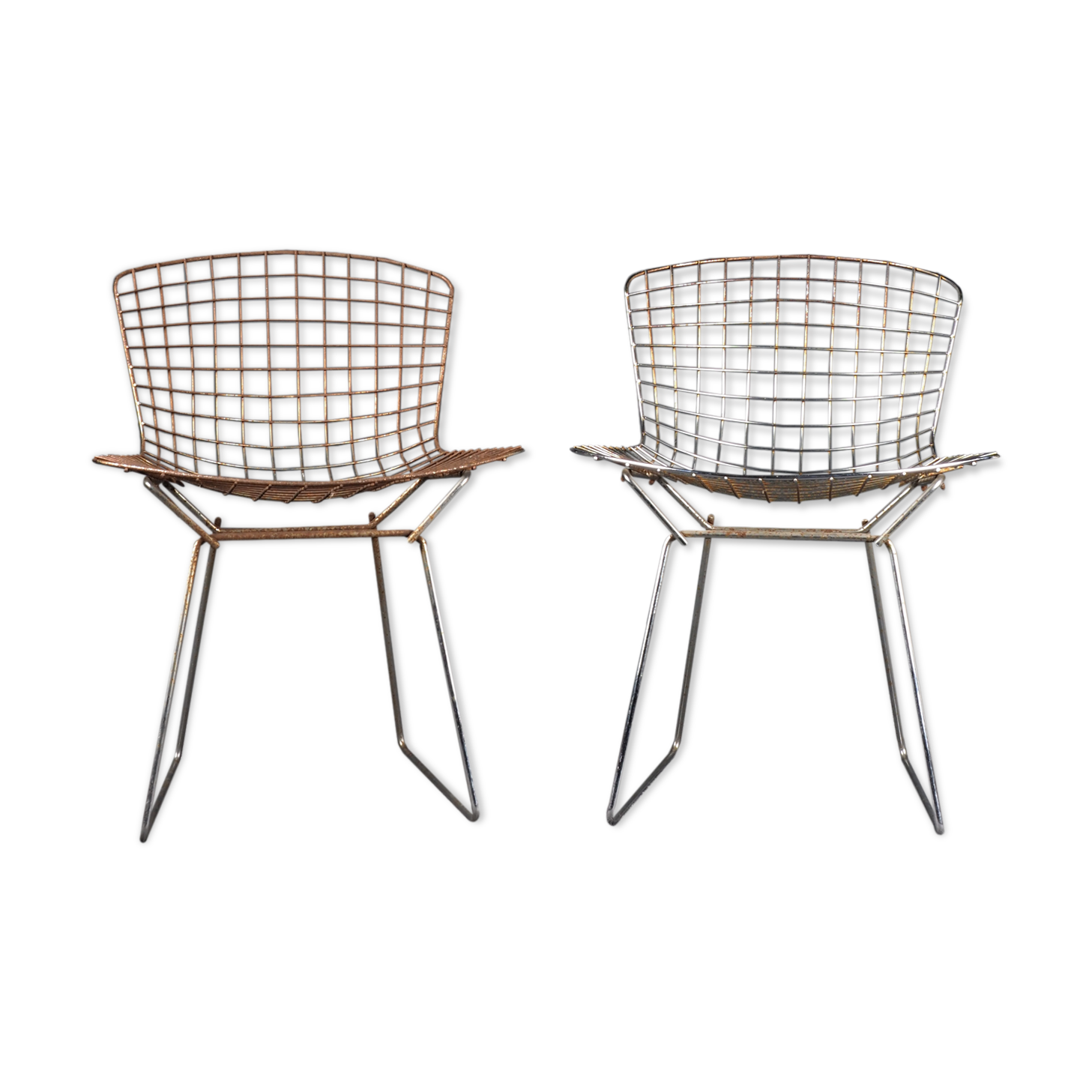 Pair of chairs by Harry Bertoia 80