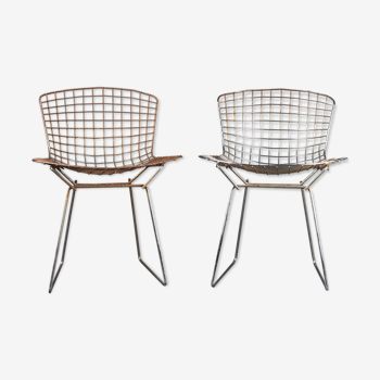 Pair of chairs by Harry Bertoia 80