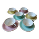 Colorful Trianon Céranord coffee service France