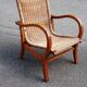 Bauhaus armchair Erich Dieckmann in beech and wicker