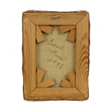 Small Still Life Flowers in a Vase Painting Marcel David 1980