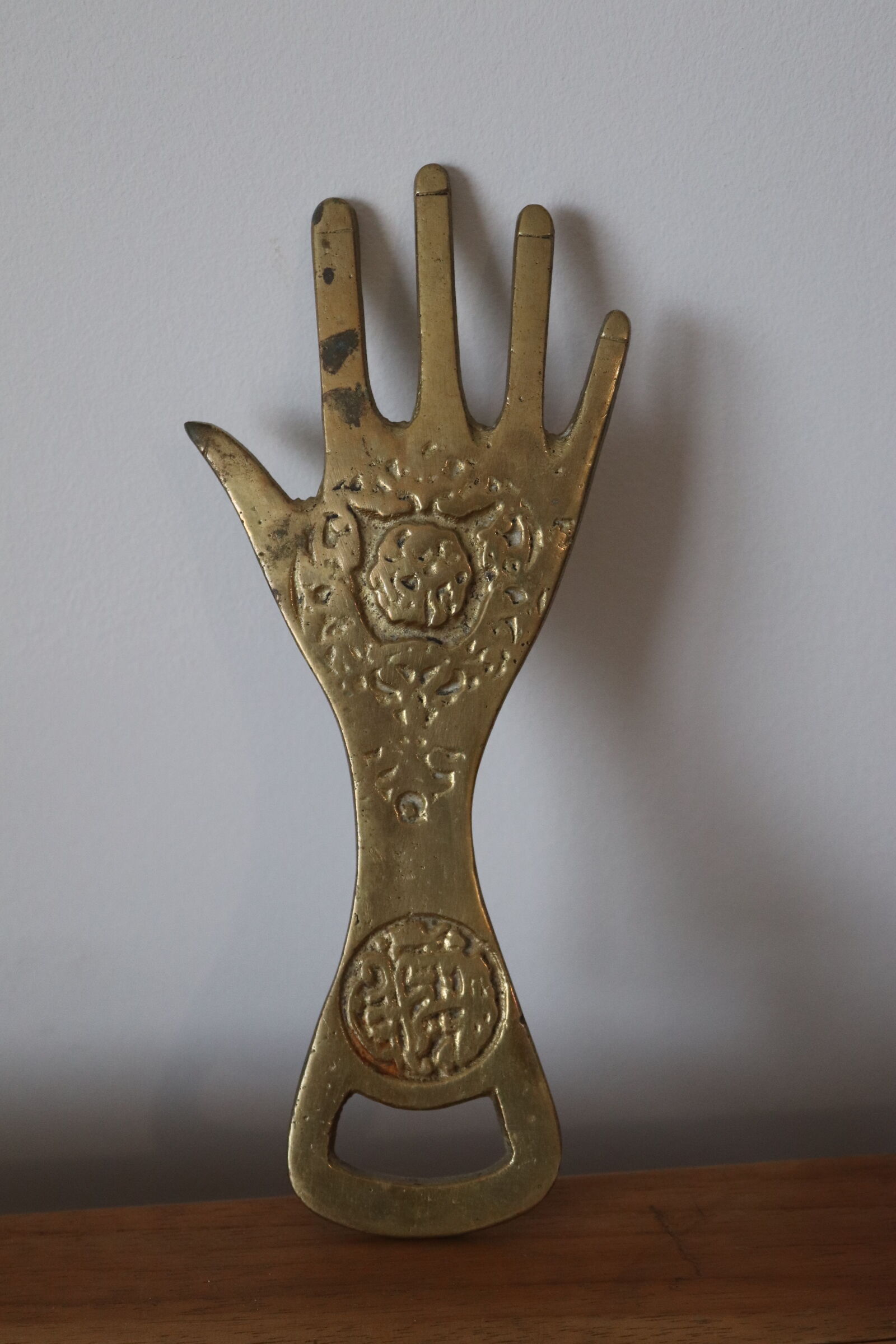 Opens Bottle Bottle Bottle Hand Brass