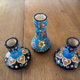 3 vases miniatures longwy