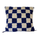 Berber cushion Damier Bleu Béni Ouarain