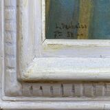 Table hst "vase with bouquet of flowers" early xx ° signed deshairs + frame