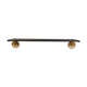 Wall shelf in glass and gold metal