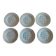 Series of six Lunéville KG earthenware dessert plates