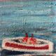 Modern painting Saint Tropez, the Ponche XXth