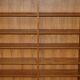 Pair of large open bookshelves Poul Hundevad Mid Century Modern in teak