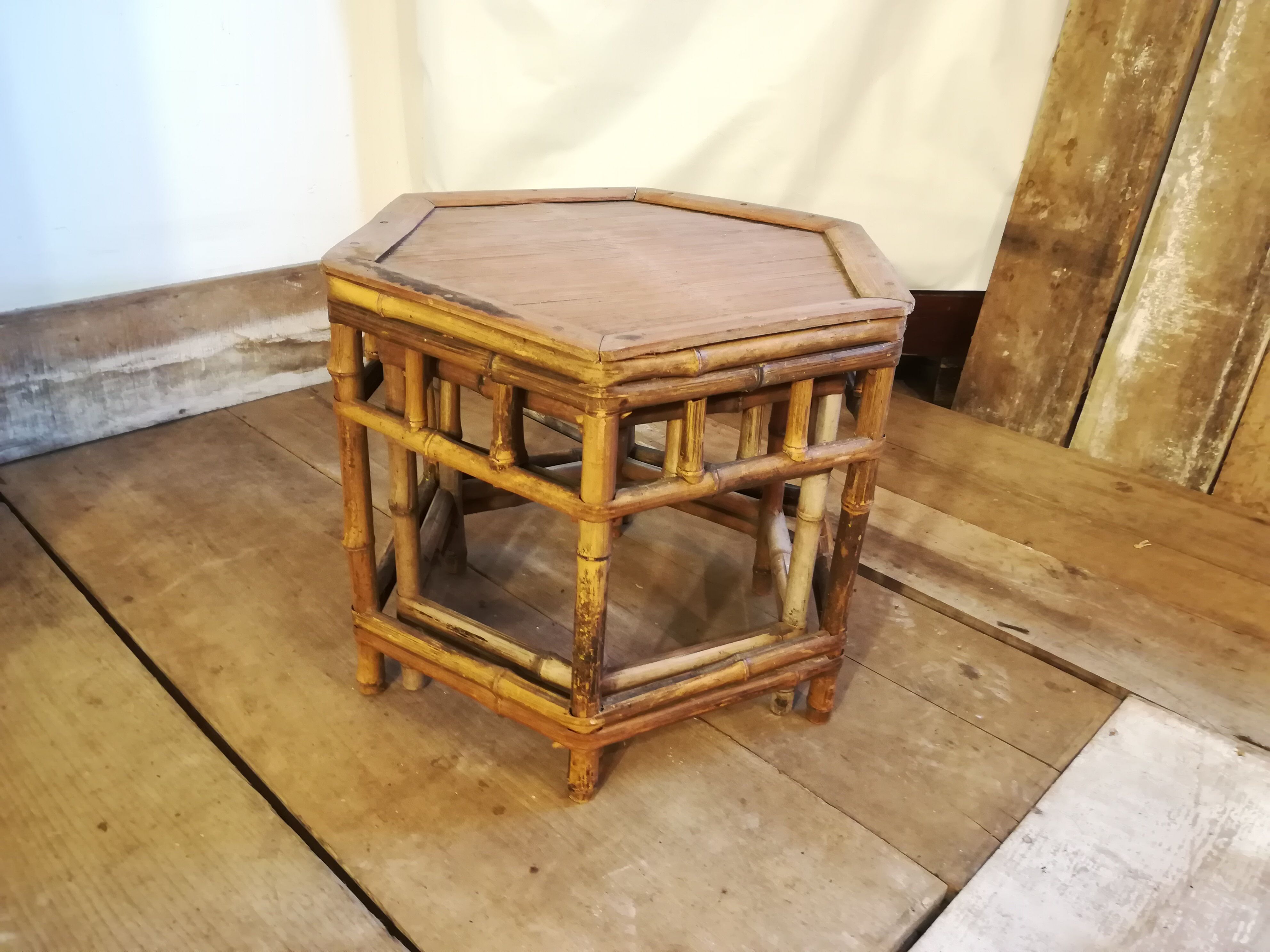 2 Bamboo nesting tables