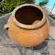 Ancient terracotta pottery jar from the 19th century.