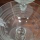 8 engraved crystal champagne glasses from the Napoleon III period