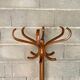 Coat rack swivel parrot Baumann bistro style 1960 curved wood
