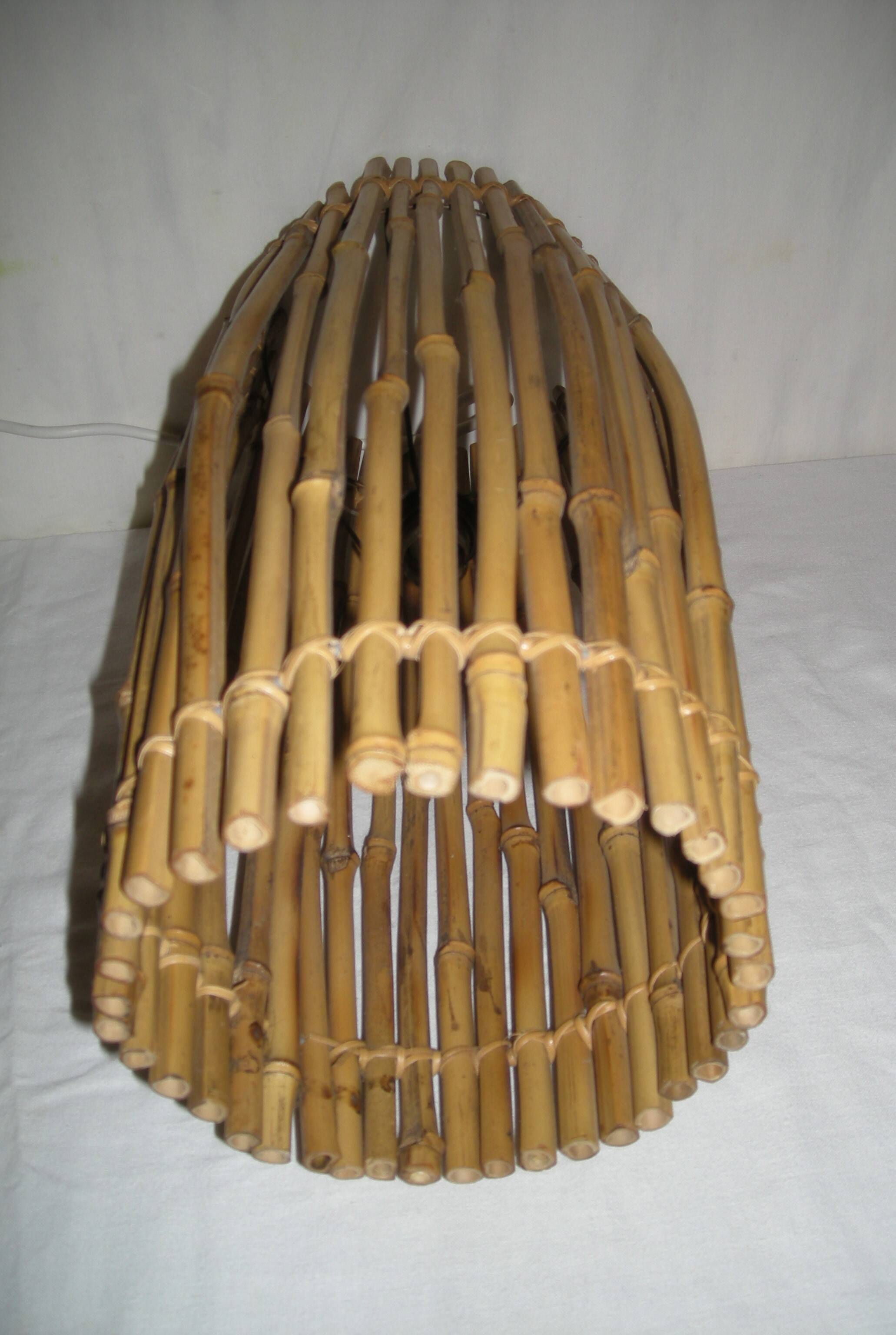 Bamboo pendant light from the 50s - 60s