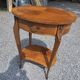 Louis XV style bedside table in cherry wood marquetry