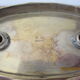 Double candle holder in silver metal signed Plasait years 30 - 40