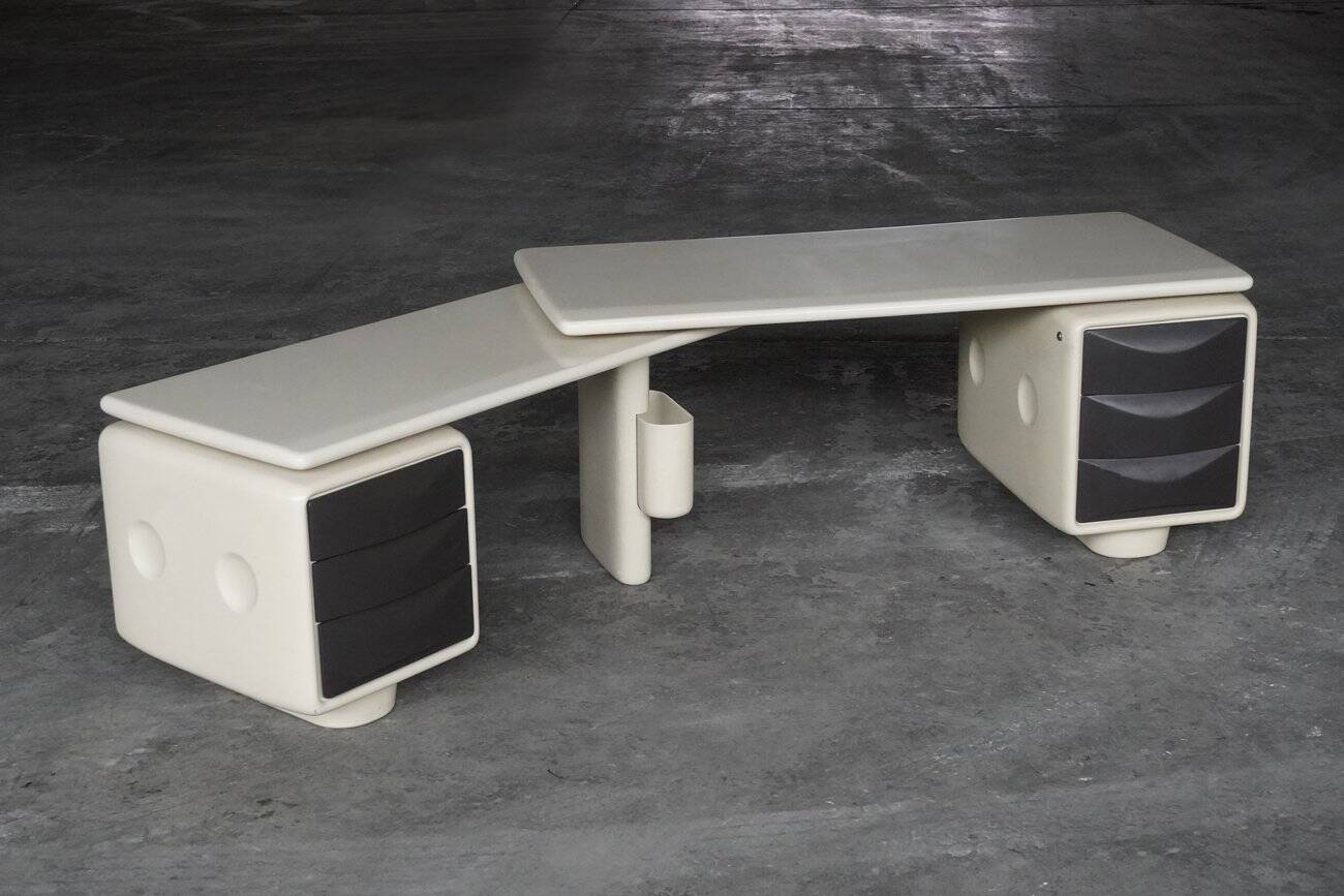 Jet Corner Desk by Ernest Igl for Wilhelm Werndl, Germany, 1970s