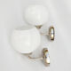 Pair of VEB Vereinige Gorlitz sconces, Germany in the 1950s