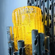 Brutalist Wall Lamp By Marcel Fantoni For Fantoni Studio Firenze, Italy, 1960S