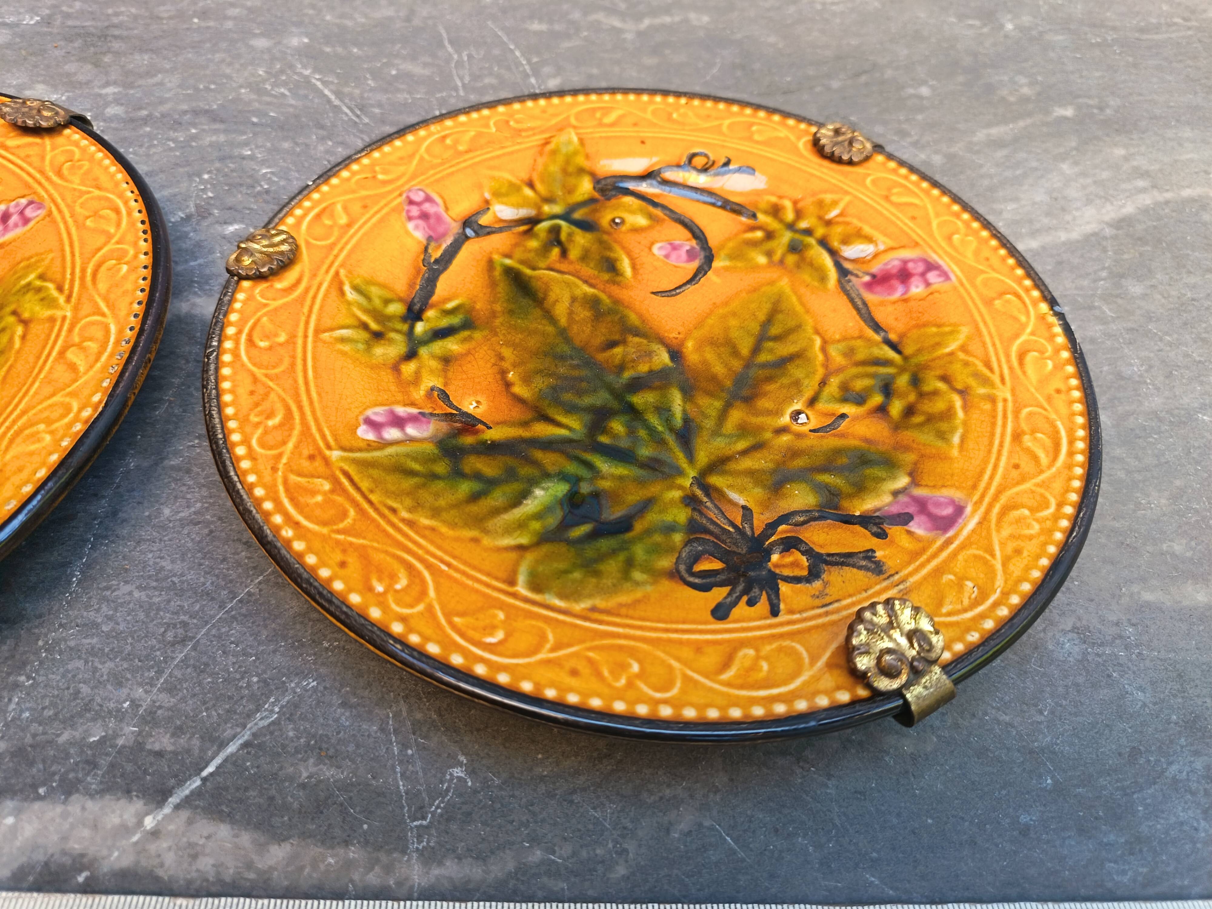 Antique slipware plates