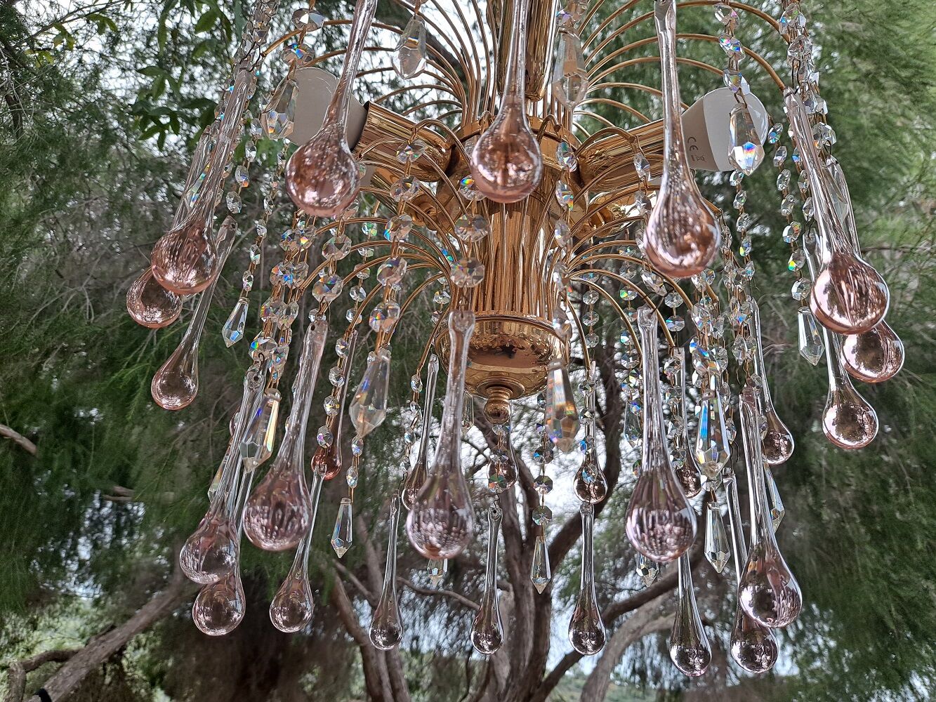 Vintage  Murano Waterfall Chandelier