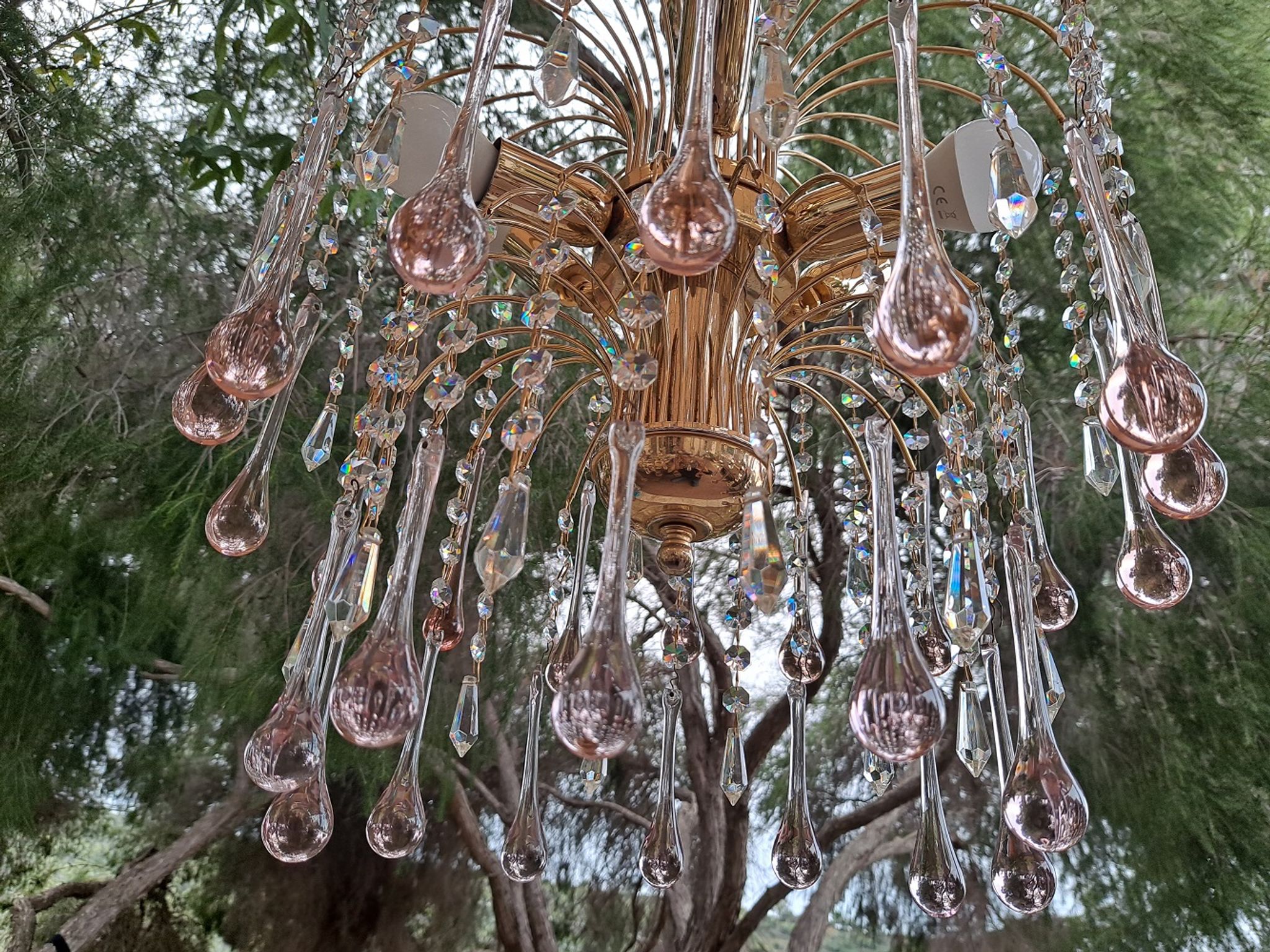 Lustre vintage de la cascade de Murano