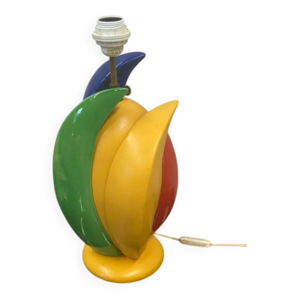 Multicoloured Francois Chatain table lamp, 1980s