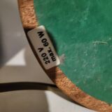 Globe lamp on teak base, 1950, 60, vintage