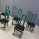 Italian Model Regia Dining Chairs by Antonello Mosca for Ycami, 1980s, Set