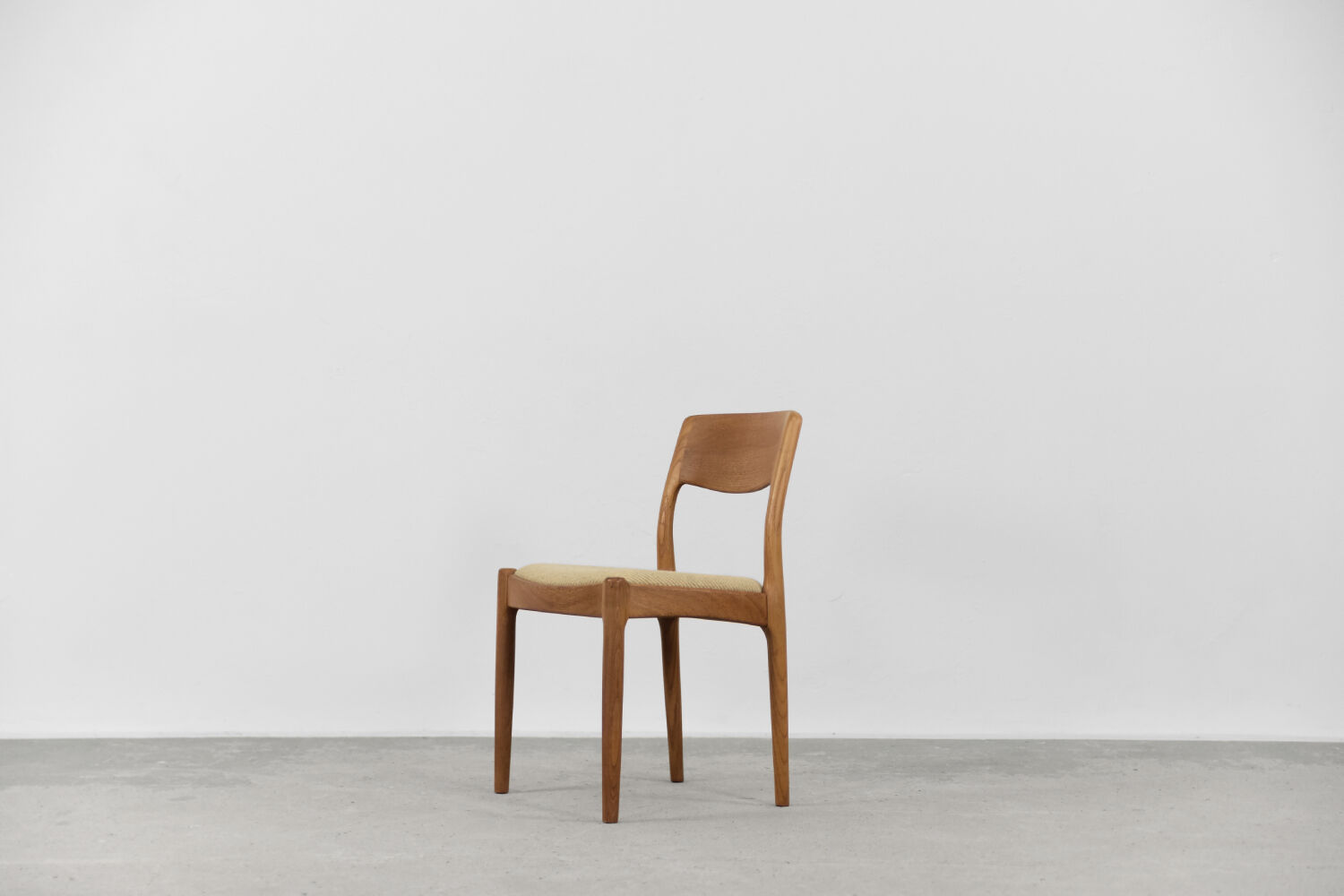 Vintage danish modern dinning teak chair by Juul Kristensen for JK Denmark, 1960s