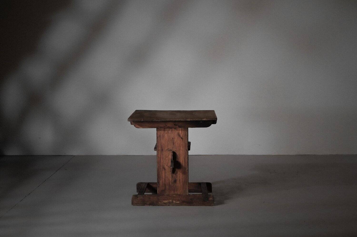 Antique workshop table - Savoyard folk art, circa 1900