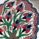 Flowery turkish trivet table mat